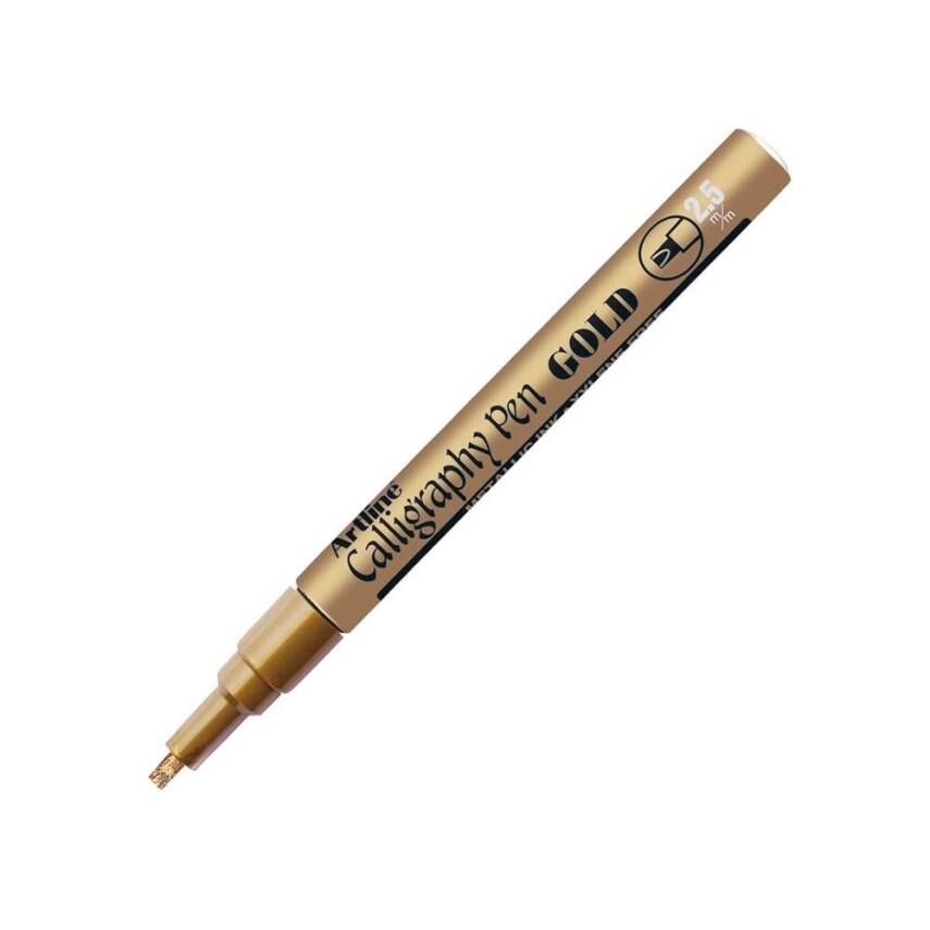Artline 993Xf Metalik Calligraphy Kalemi Altın - 1