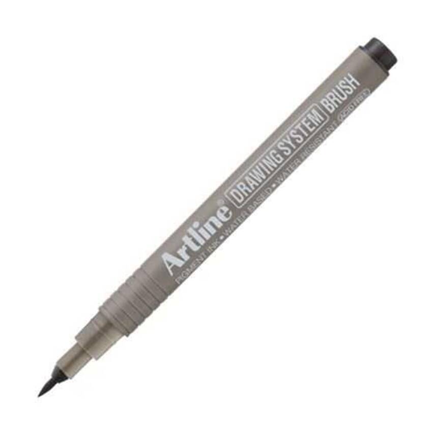 Artline Drawing System Brush Tip Pen Black 23FN - 1
