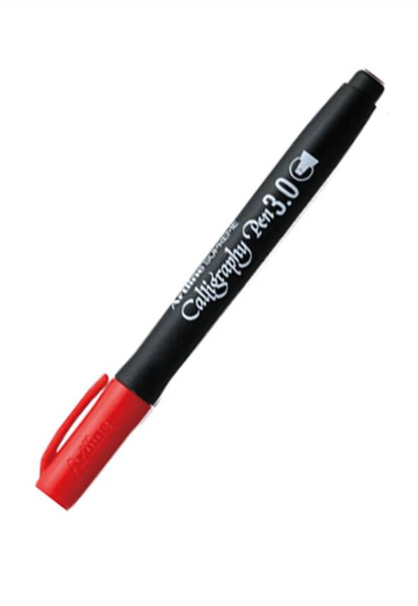 Artline Supreme Calligraphy Pen 3.0 Red - 1