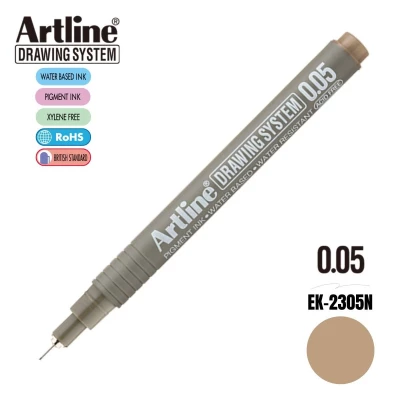 Artline Teknik Çizim Kalemi 0,05 mm Pale Brown