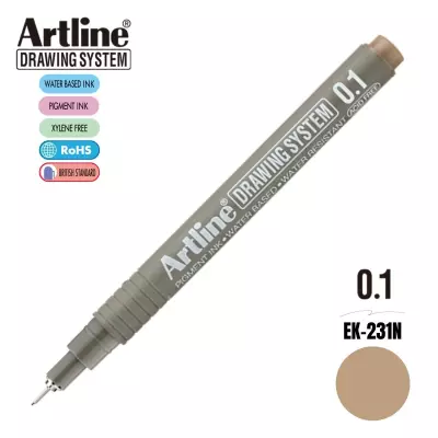 Artline Teknik Çizim Kalemi 0,1 mm Pale Brown