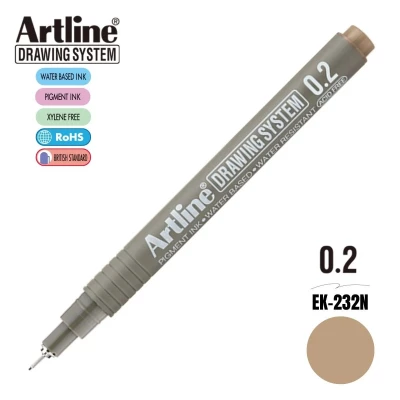 Artline Teknik Çizim Kalemi 0,2 mm Pale Brown