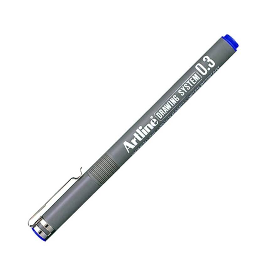 Artline Teknik Çizim Kalemi 0,3 mm Mavi - 1