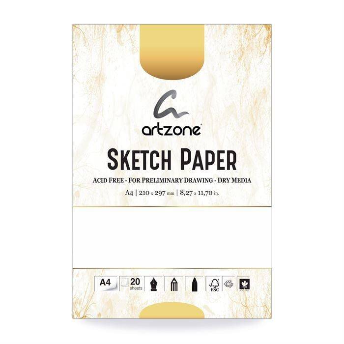 Artzone A4 Drawing Paper 90 Gram 20 Sheets - 1