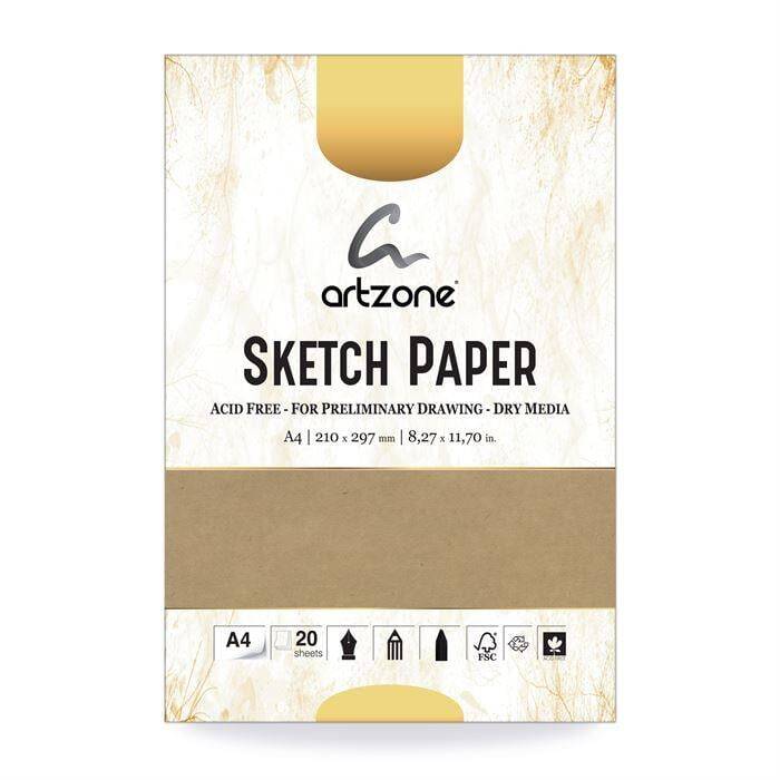 Artzone A4 Kraft Paper 70 Gram 20 Sheets - 1
