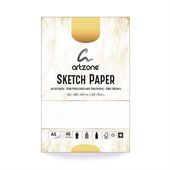 Artzone A5 Aydınger Kağıdı 90 Gram 40 Yaprak - 1