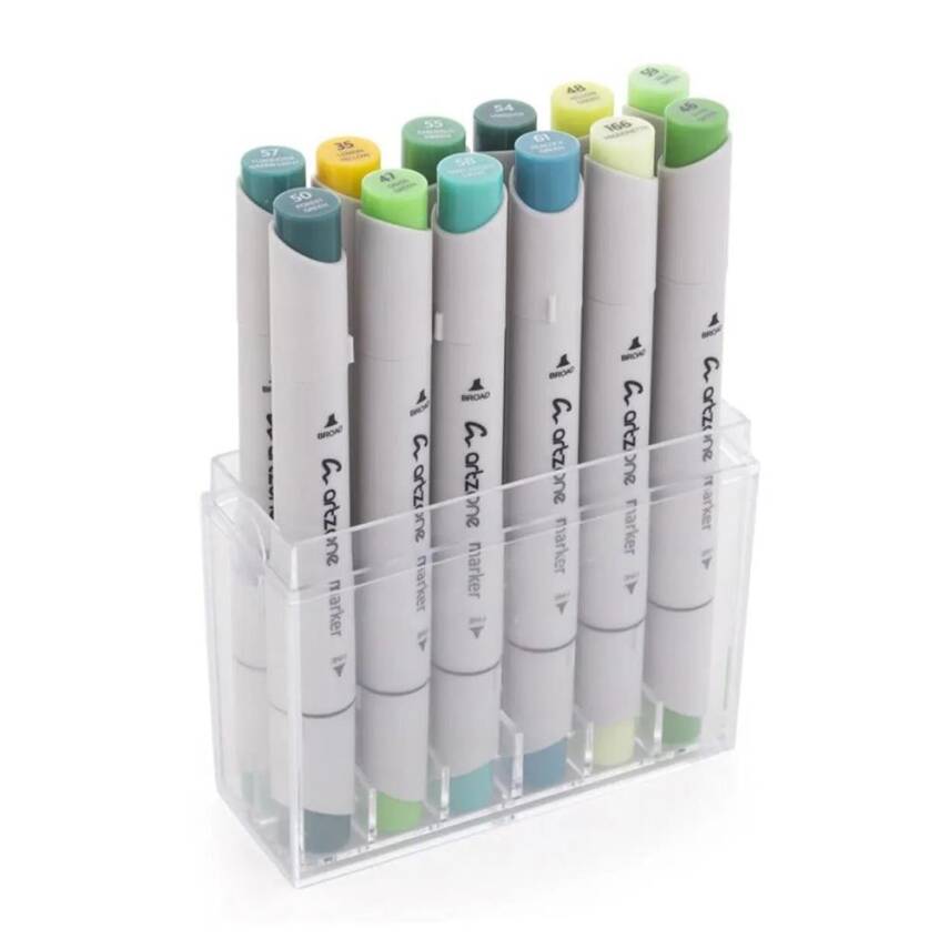 Artzone Marker Set Forest Tones 12-pack - 1