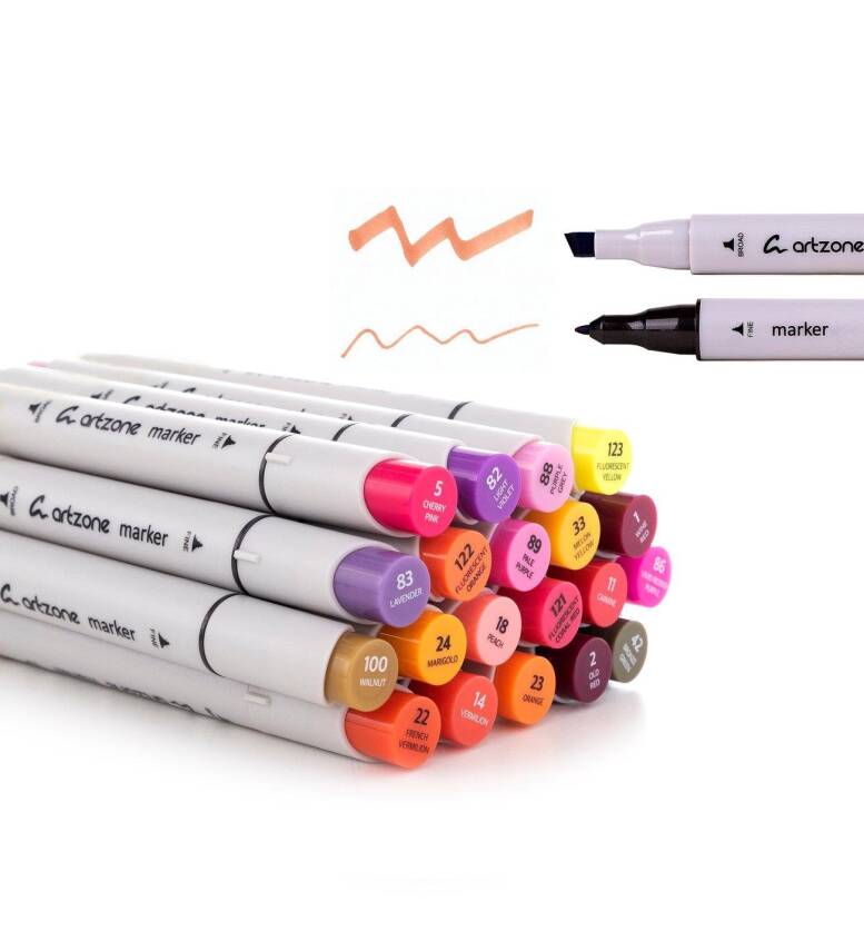 Artzone Marker Set Mixed Tones 20pcs - 2