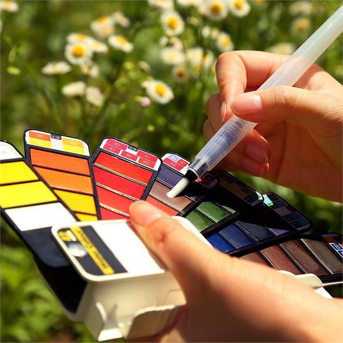 Artzone Portable Watercolor Set 33 Colors - 2