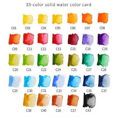 Artzone Portable Watercolor Set 33 Colors - 3