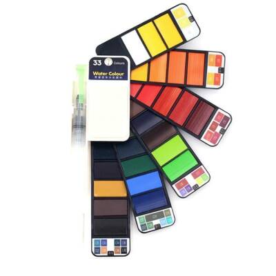 Artzone Portable Watercolor Set 33 Colors - 5