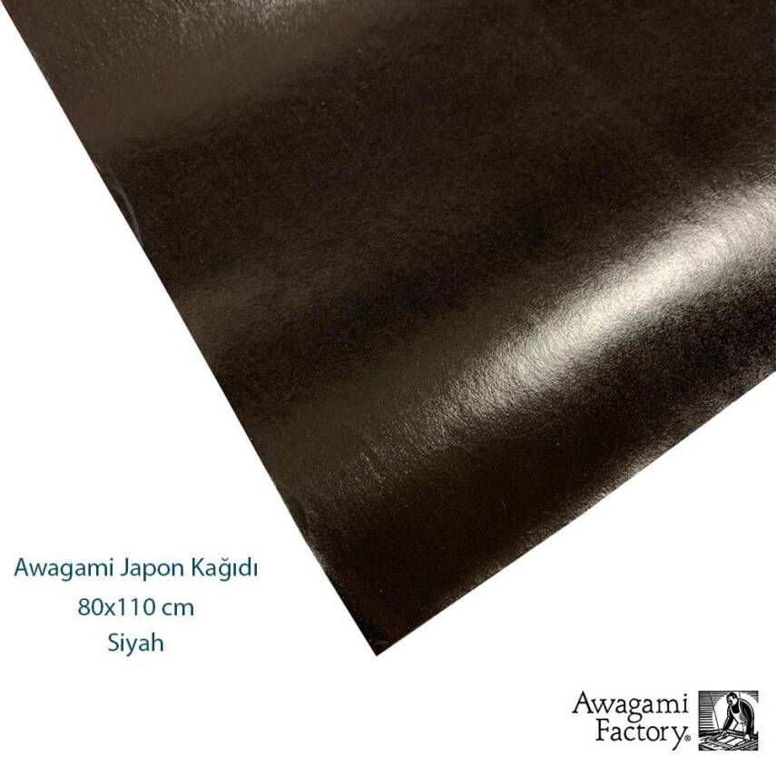Awagami Aharlı Japon Kağıdı 80x110 cm Siyah 65 gr - 1