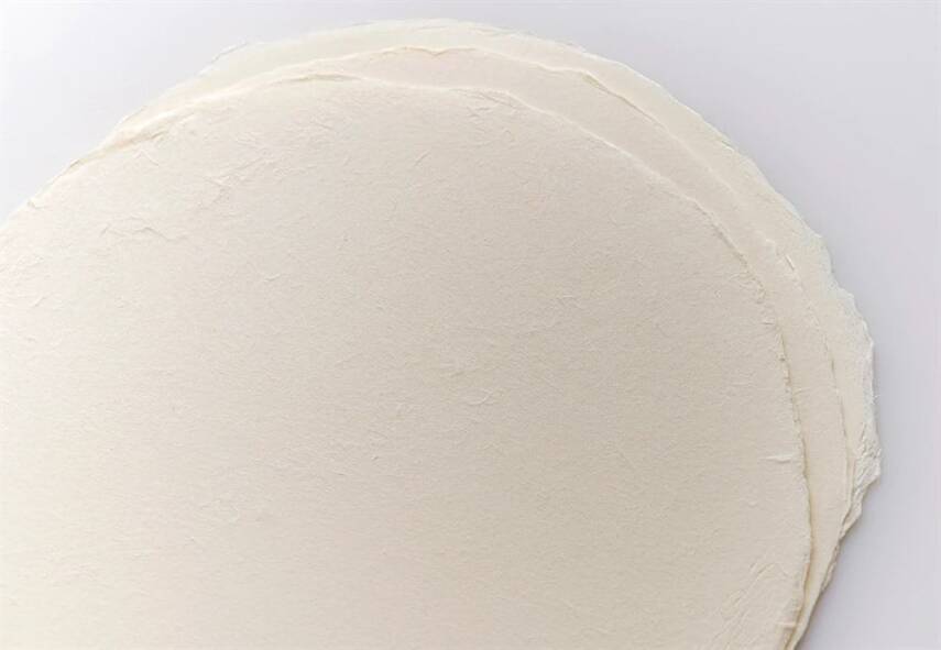 Awagami El Yapımı Tick Tesuki 3'lü Kağıt Seti Yuvarlak 300 gr 23 cm - 1