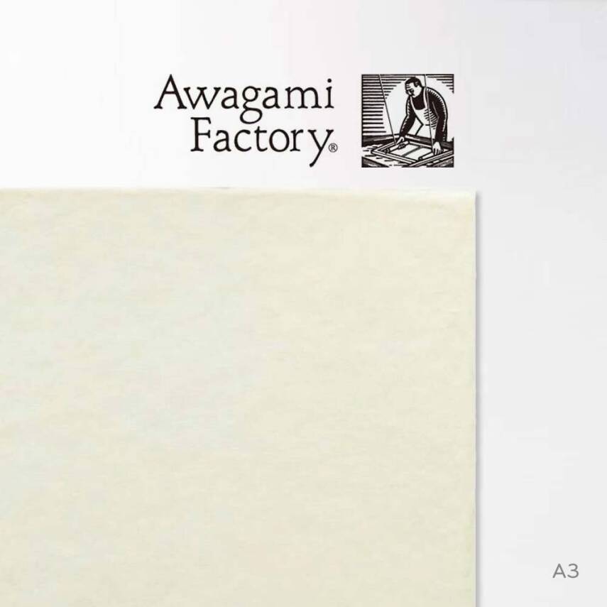 Awagami Japanese Paper Bizan Natural Thick A3+ IJ-3237 - 1