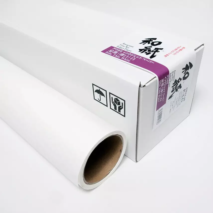 Awagami Japanese Paper IJ-0425 Inbe Thin Roll 111.8x15 m - 1