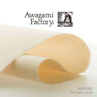 Awagami Japanese Paper Kitakata Roll 36 Gr/M2 97 cm x 10 m