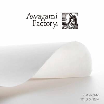 Awagami Japanese Paper Kozo Thick White Roll 70 Gr/M2 111.8X15 m IJ0335