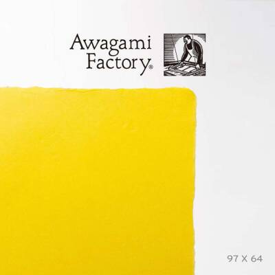 Awagami Japanese Paper Mingeishi M-03 Yellow Gr/M2 97X64 Cm - 1