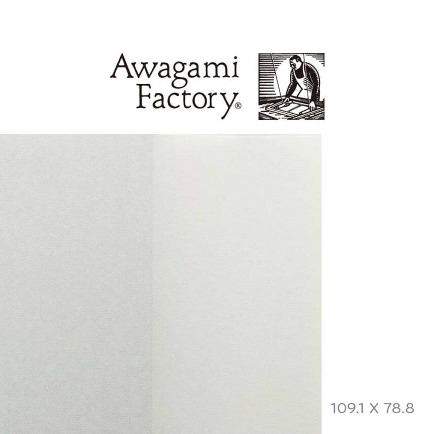 Awagami Japanese Paper Shin Inbe White 70 Gr/M2 109.1X78.8 Cm - 1