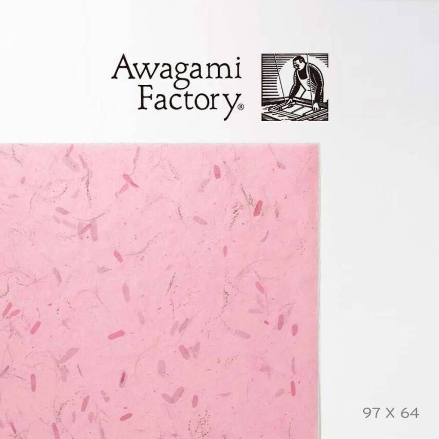 Awagami Japanese Paper Tamarind Pink 30 Gr/M2 97X64 Cm - 1