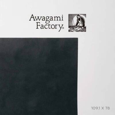 Awagami Japon Kağıdı Shin Inbe Thick Carbon Brown (Black) 105 Gr/M2 109.1X78.8 Cm