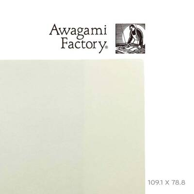 Awagami Japon Kağıdı Shin Inbe Thin Pearl White 65 gr/m2 109.1x78.8 cm - 1