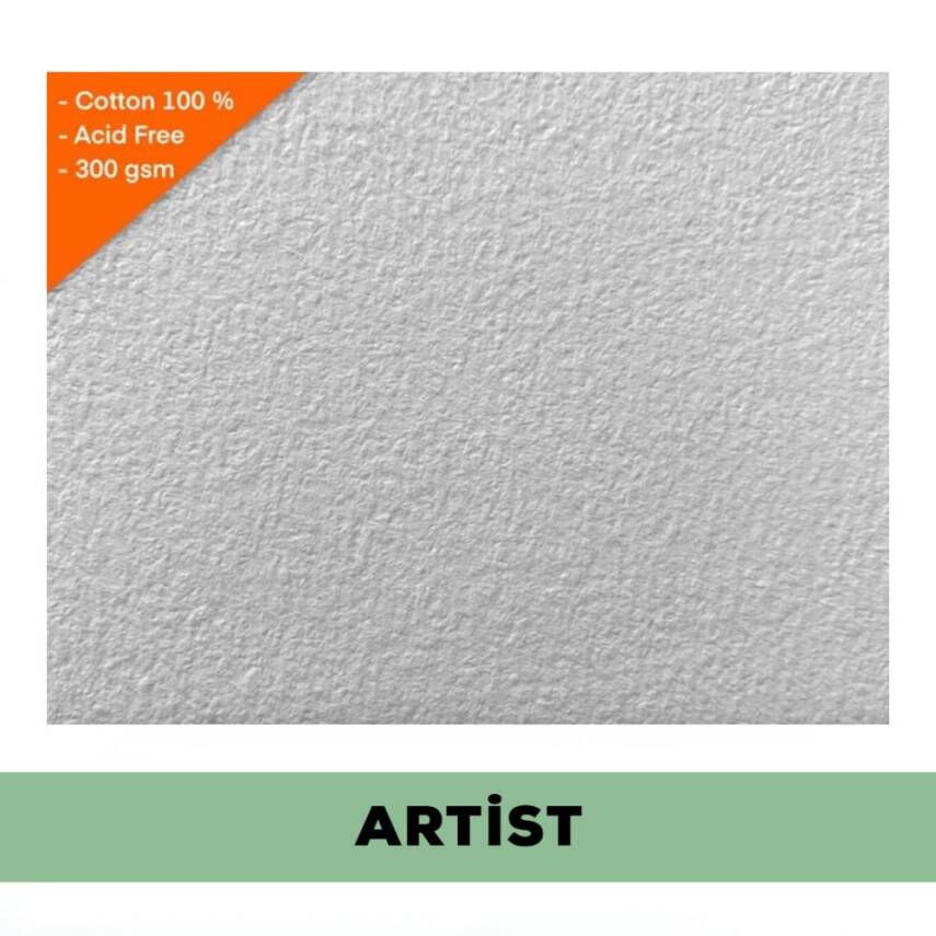 Baohong Suluboya Kağıdı Artist %100 Pamuk 300 gr 56x76 cm Cold Press - 1