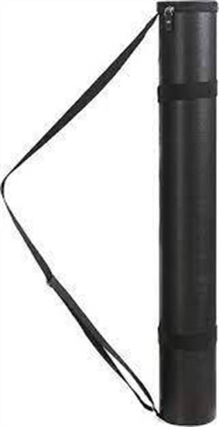 Bback Black Artificial Leather Project Tube Length: 75 cm Diameter: 10 cm - 2