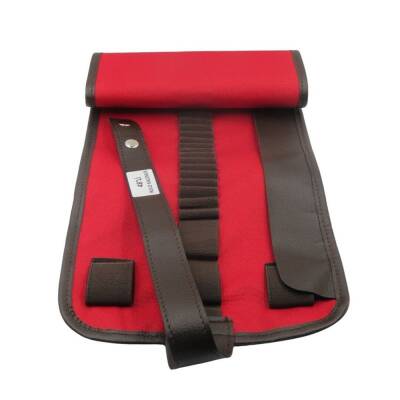 Bback Cloth Roll Pencil Holder with 48 Compartments Red 704 - 1