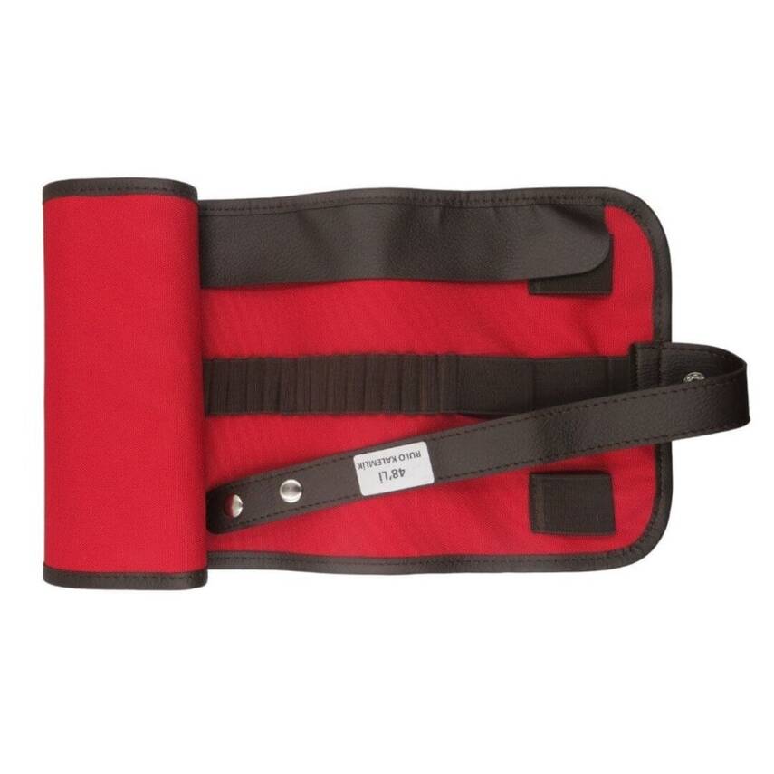 Bback Cloth Roll Pencil Holder with 48 Compartments Red 704 - 2