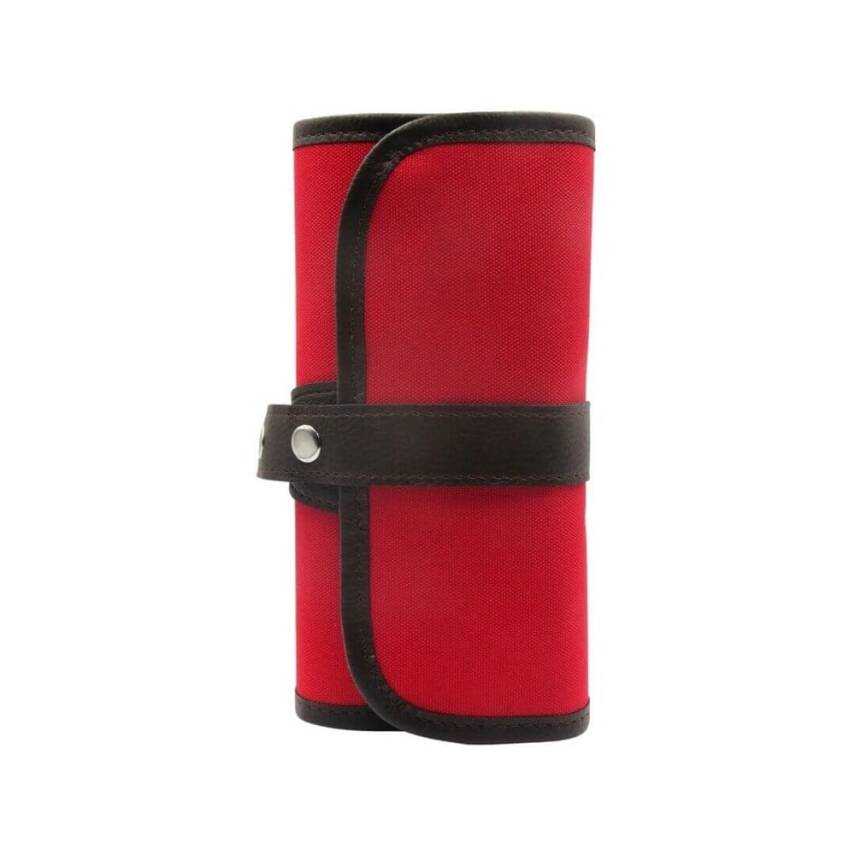 Bback Cloth Roll Pencil Holder with 48 Compartments Red 704 - 4
