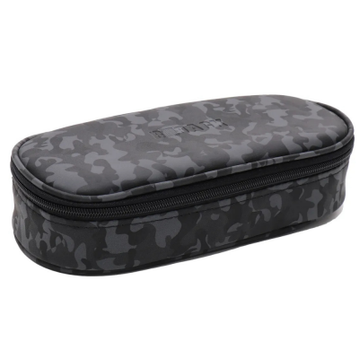 Bback Fabric Oval Pencil Case Gray Camouflage Code: 328 - 1