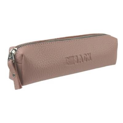 Bback Imitation Leather Long Pencil Case Brown Code: 409