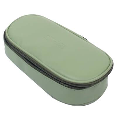 Bback Imitation Leather Oval Pencil Case Light Green Code: 327 - 1