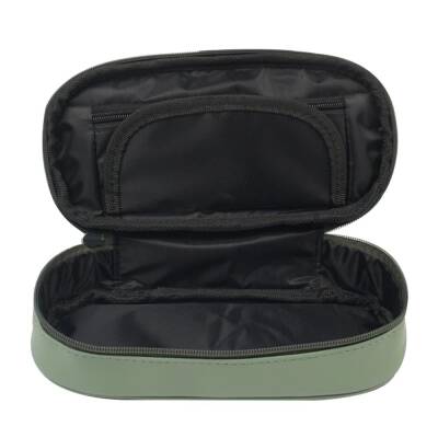 Bback Imitation Leather Oval Pencil Case Light Green Code: 327 - 2
