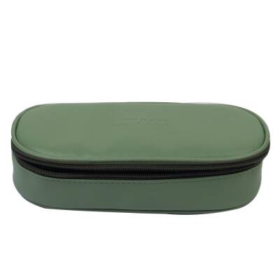 Bback Imitation Leather Oval Pencil Case Light Green Code: 327 - 3