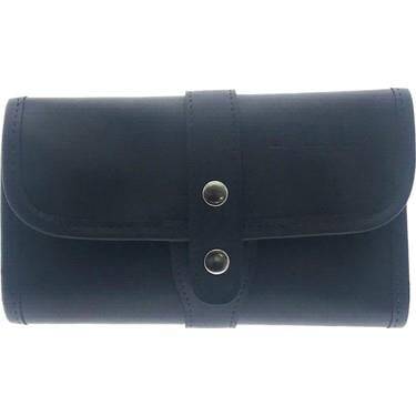 Bback Imitation Leather Roll Pen Holder with 36 Compartments Navy Blue 307 - 1