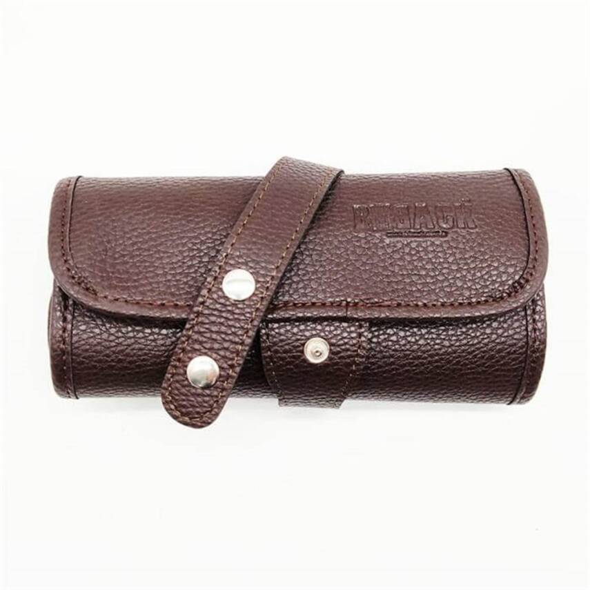 Bback Imitation Leather Roll Pencil Case with 36 Compartments, Brown 603 - 2