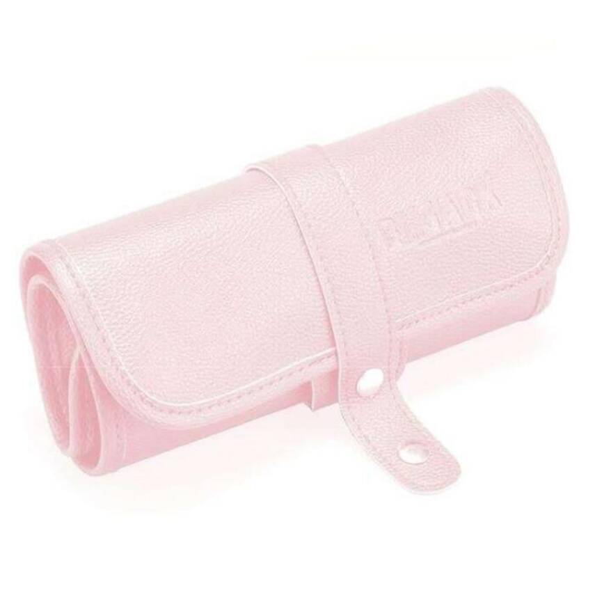 Bback Imitation Leather Roll Pencil Case with 36 Compartments, Powder Pink 606 - 1