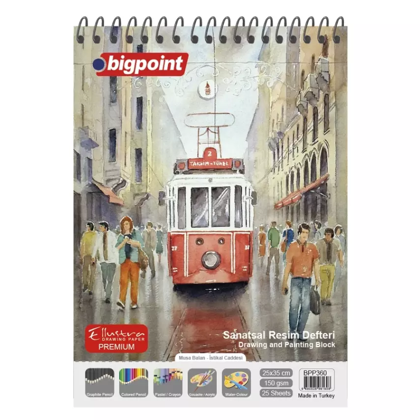 Bigpoint Art Drawing Notebook 25x35 25 yp - 1