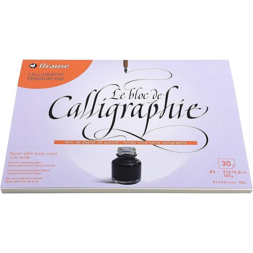 Brause Calligraphy Permium Pad 125 gr A5 30 Sheets - 1