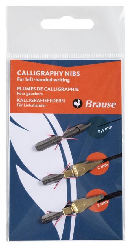 Brause For Left Handed Writing Kaligrafi Ucu 3'lü Set 1 mm - 2 mm - 3 mm - 1