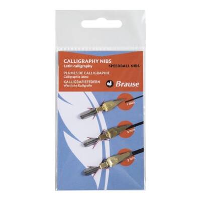 Brause Speedball Calligraphy Tip Set of 3 1 mm - 2 mm - 3 mm