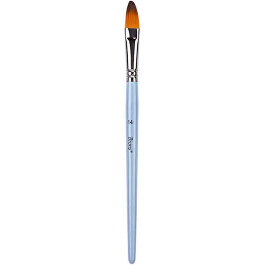 Brons Oil Paint Brush 200F Series Short Handle No: 14 - 1