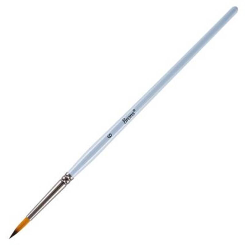 Brons Watercolor Brush 123 Series Short Handle No: 6 - 1