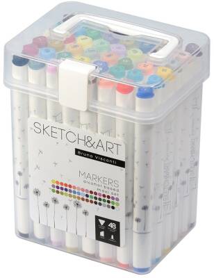 Bruno Visconti Twin Marker Sketch Art 48 Colors - 1
