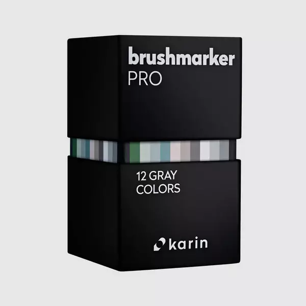 Brushmarker PRO Set 12 Gray Colors - 4