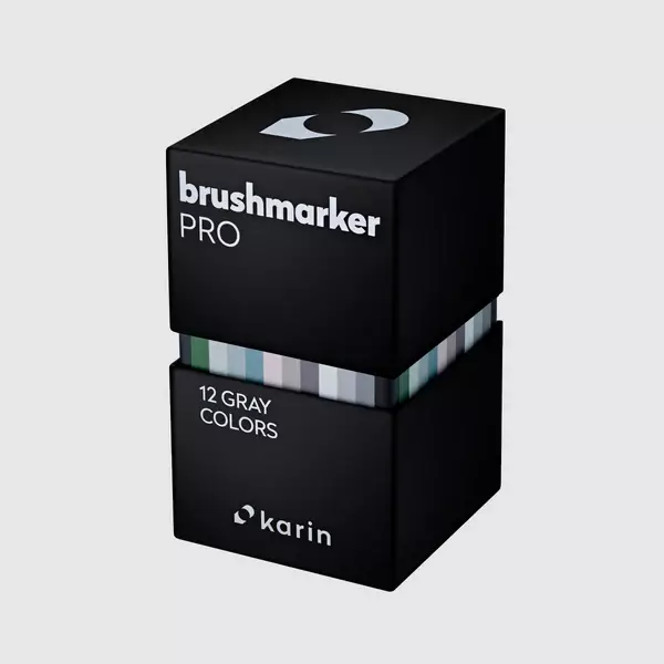 Brushmarker PRO Set 12 Gray Colors - 2