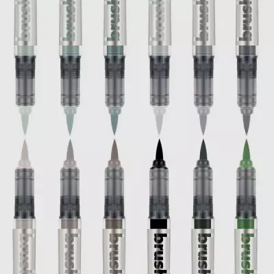 Brushmarker PRO Set 12 Gray Colors - 3