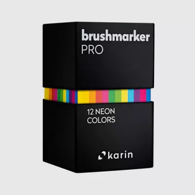 Brushmarker PRO Set 12 Neon Colors - 4